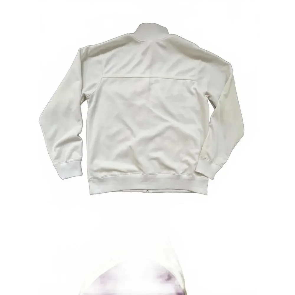 The North‎ Face White Men's Full Zip Jacket w/ Orange Logo - XL